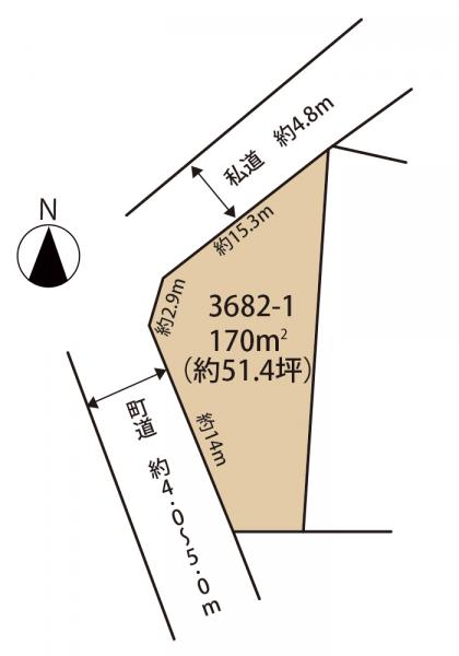 山武郡横芝光町栗山　土地 区画図 