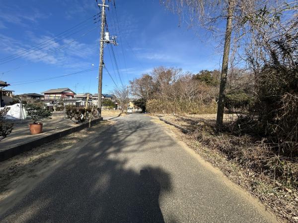 山武郡横芝光町栗山　土地 前面道路含む現地写真 