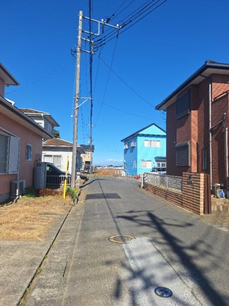 旭市東足洗　土地 前面道路含む現地写真 