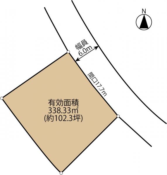 銚子市豊里台3丁目　土地 区画図 