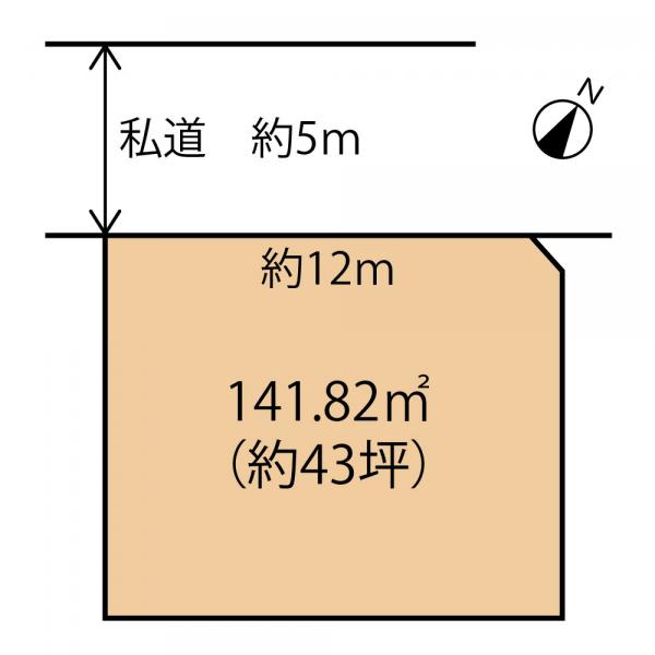 山武郡横芝光町宮川　土地 区画図 