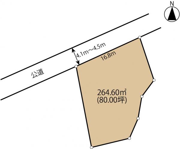 香取市森戸　土地 区画図 