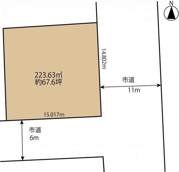 銚子市豊里台3丁目　土地 区画図 