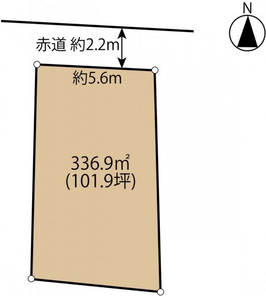 旭市東足洗　土地 区画図 