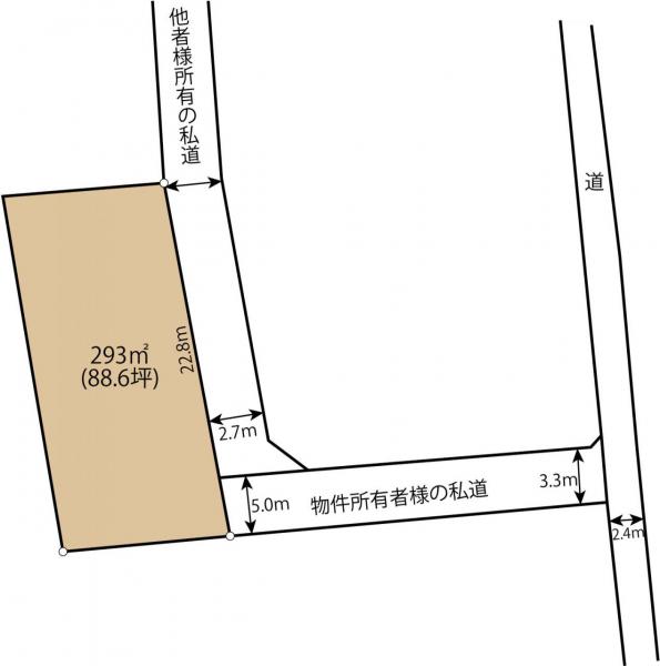 旭市倉橋　土地 区画図 