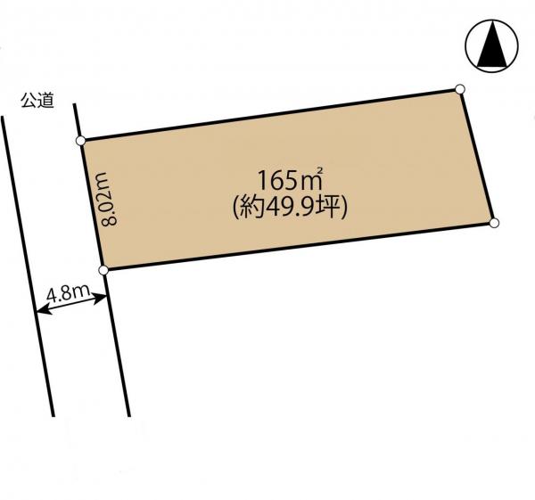 山武郡横芝光町北清水　土地 区画図 