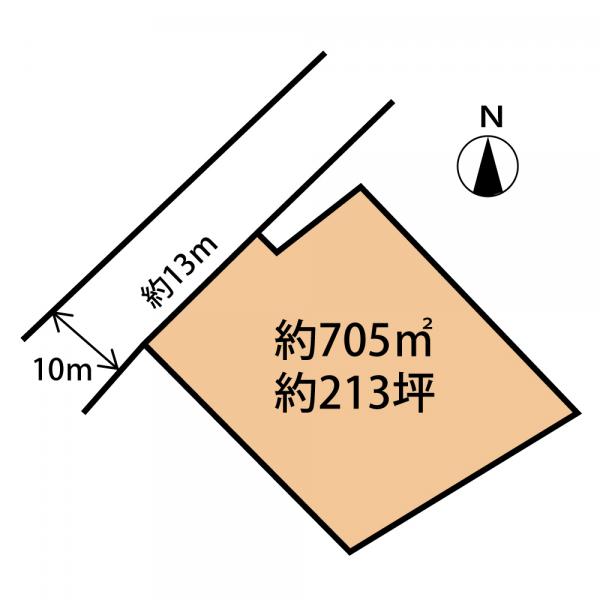 山武郡横芝光町屋形　土地 区画図 