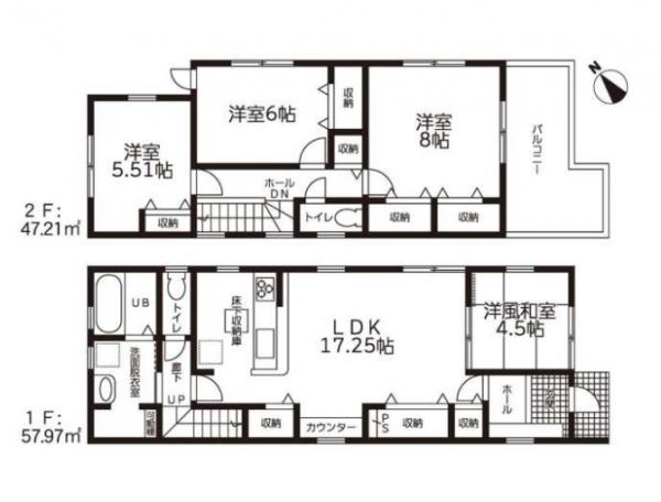 新築戸建 蒲郡市鹿島町ドドメキ21-2 名鉄蒲郡線三河鹿島駅 2480万円
