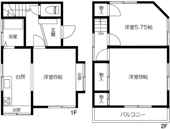 中古戸建 所沢市大字久米 西武池袋線所沢駅 850万円
