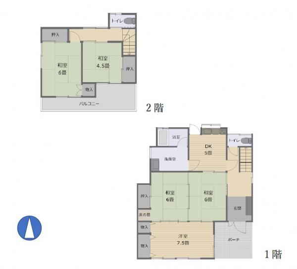 中古戸建 秩父郡長瀞町大字中野上 秩父鉄道野上駅 448万円