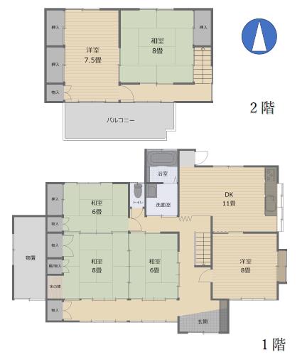 中古戸建 羽生市南羽生２丁目 東武伊勢崎線南羽生駅 1,880万円