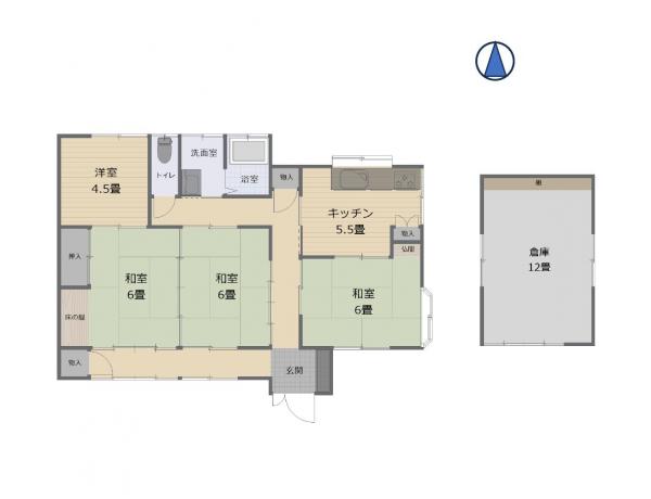 中古戸建 本庄市児玉町田端 JR八高線(高麗川〜高崎)児玉駅 898万円