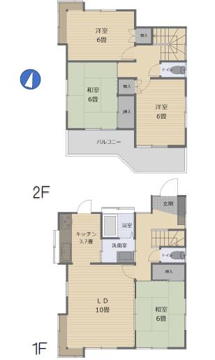 中古戸建 鴻巣市氷川町 JR高崎線鴻巣駅 1,280万円