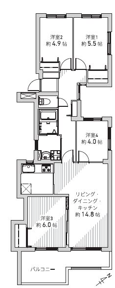中古マンション 札幌市白石区本通13丁目北 札幌市東西線南郷13丁目駅 1590万円