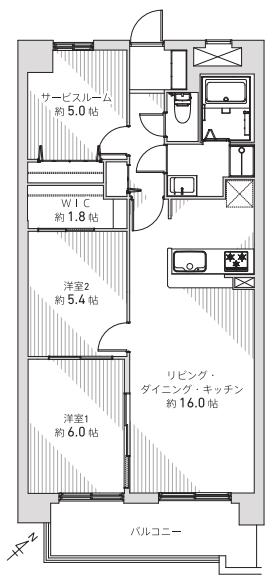 中古マンション 札幌市白石区本通3丁目北 JR函館本線白石駅 1990万円