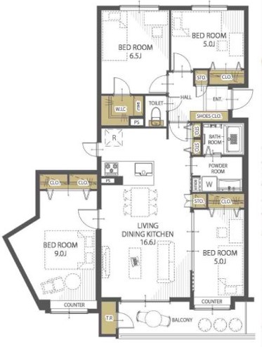 中古マンション 札幌市白石区北郷四条１丁目 JR函館本線白石駅 2,290万円