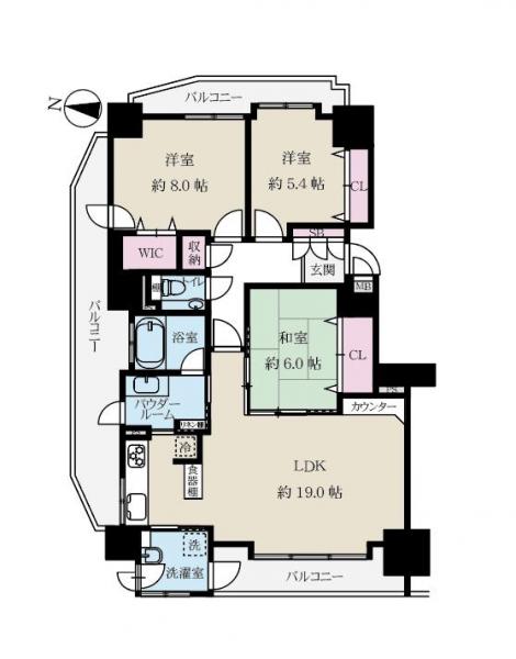 中古マンション 札幌市中央区北一条東９丁目 JR函館本線苗穂駅 4,500万円