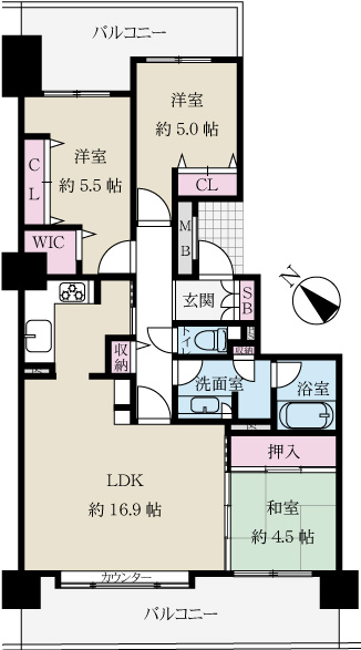 中古マンション 札幌市豊平区豊平六条３丁目 札幌市東豊線学園前駅 2,680万円