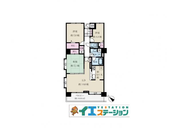 中古マンション 札幌市中央区南十三条西２３丁目 札幌市軌道線西線１４条駅 2,680万円