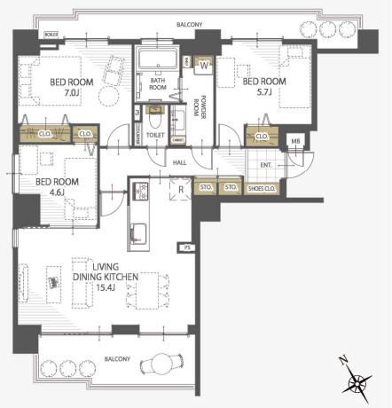 中古マンション 札幌市白石区南郷通１６丁目南 札幌市東西線南郷１８丁目駅 3,490万円