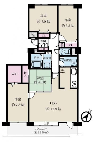 中古マンション 札幌市白石区菊水上町一条１丁目 JR函館本線苗穂駅 1,920万円