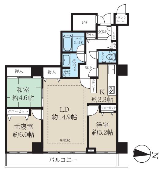 中古マンション 小樽市稲穂３丁目 JR函館本線小樽駅 3,100万円
