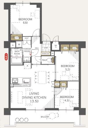 中古マンション 札幌市中央区南十六条西９丁目2－5 札幌市南北線幌平橋駅 2,390万円