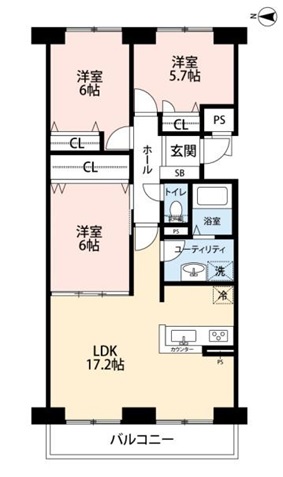 中古マンション 北広島市大曲並木２丁目 札幌市東豊線福住駅 1,480万円