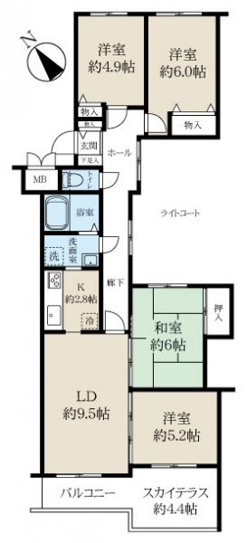 中古マンション 札幌市白石区北郷九条３丁目 札幌市東西線白石駅 580万円