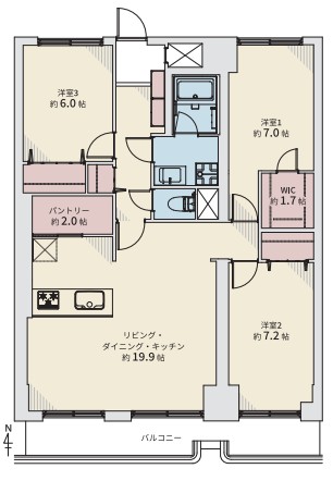 中古マンション 札幌市中央区北四条東２丁目 JR函館本線札幌駅 3,390万円