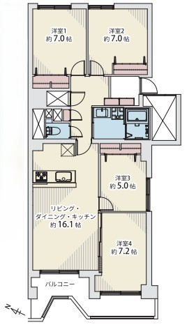 中古マンション 札幌市中央区北八条西１６丁目 JR函館本線桑園駅 3,190万円