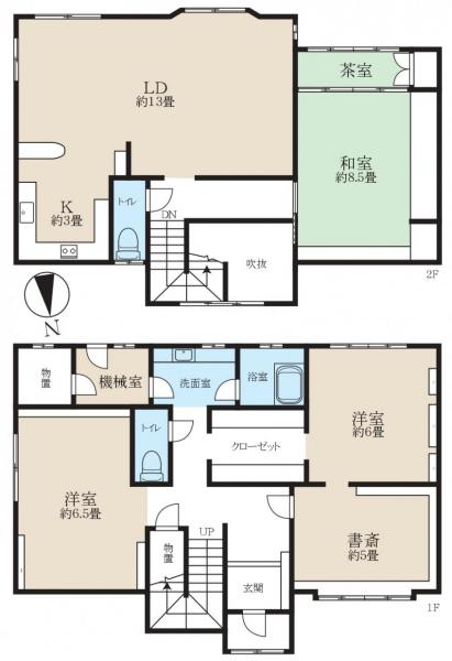 中古戸建 小樽市富岡１丁目 JR函館本線小樽駅 1,700万円