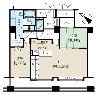 中古マンション 札幌市中央区南七条西２５丁目 札幌市東西線円山公園駅 2,880万円