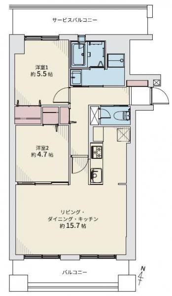 中古マンション 札幌市中央区北二条西１４丁目 札幌市東西線西１８丁目駅 2,390万円