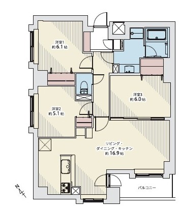中古マンション 札幌市中央区宮の森三条７丁目 札幌市東西線西２８丁目駅 3,190万円