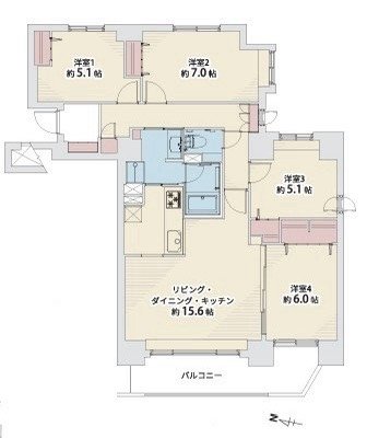 中古マンション 札幌市中央区北七条西２３丁目 札幌市東西線二十四軒駅 4,490万円