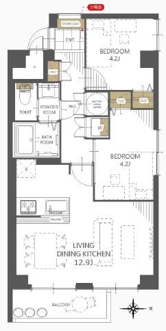 中古マンション 札幌市中央区北三条西３０丁目 札幌市東西線西２８丁目駅 1,890万円