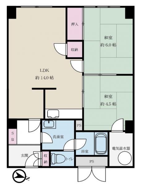 中古マンション 札幌市中央区南二条東１丁目 札幌市南北線大通駅 1,600万円