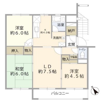 中古マンション 札幌市白石区北郷二条４丁目 JR函館本線白石駅 548万円