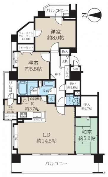 中古マンション 札幌市厚別区大谷地東７丁目 札幌市東西線ひばりが丘駅 3,680万円