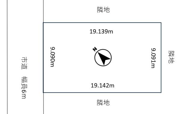 愛国東3丁目　中古住宅 区画図 
