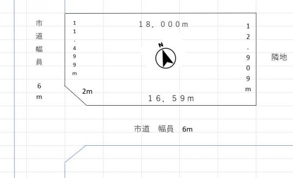 鶴野東4丁目　中古住宅 区画図 