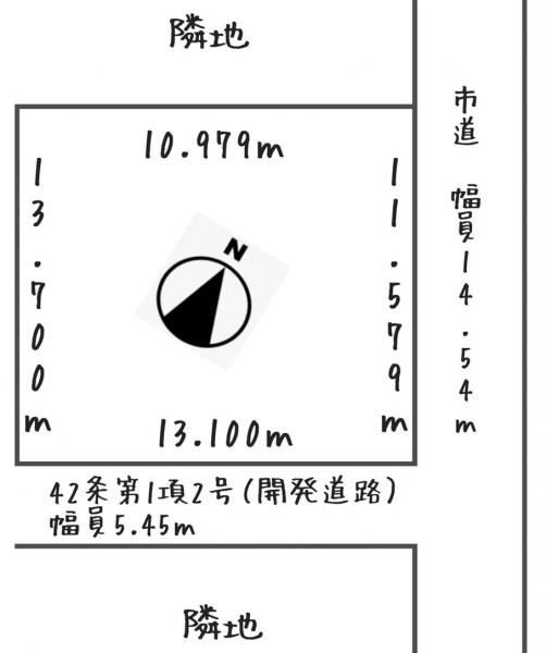 【商談中】旭町47番　売家 区画図 