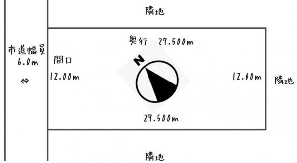 鳥取大通1丁目　売家　 区画図 