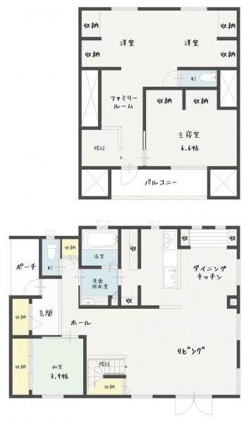 鳥取大通1丁目　売家　 間取り図 