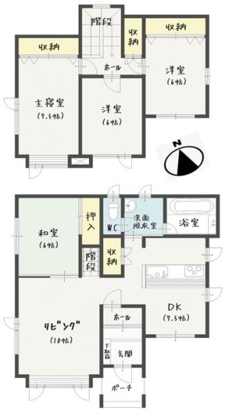 『釧路の空と阿寒の山。ここにしかない眺望。』柏東3丁目売家 間取り図 