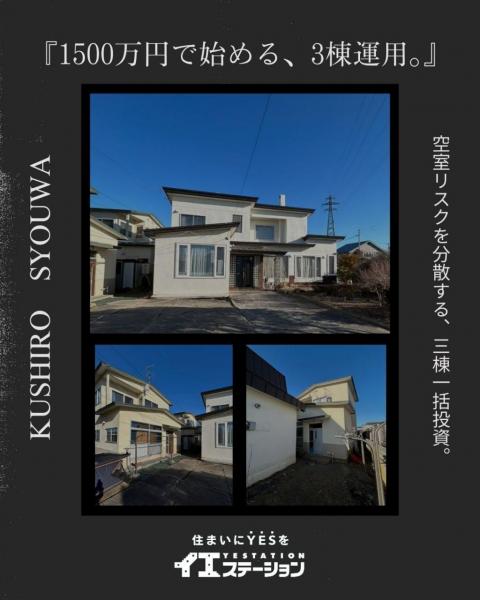 中古戸建 釧路市昭和町４丁目 JR釧網本線釧路駅 1,500万円