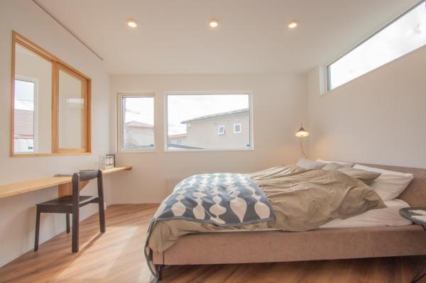 【商談中】『ちょっと大人の木の家。』根室市Qの家モデル 寝室
