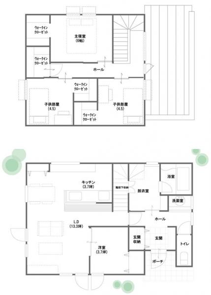 『こだわりのある暮らしを叶える家。』中標津東16条モデル 間取り図 