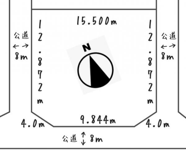 『家族の距離がちょうどいい。』美原5丁目売家 区画図 